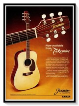 Jasmine by Takamine Guitars 80s Print Ad Vintage 1989 Magazine Advertise... - $9.70
