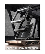 For Moto Razr Plus 2023 Case Shockproof Cover Built-In Kickstand Gun Metal - £48.74 GBP