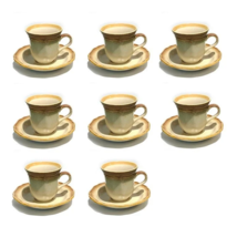 Mikasa Whole Wheat Cups &amp; Saucers - Set Of 8 - £47.95 GBP