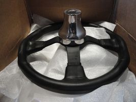 Marine Steering Wheel M521 Black Urethane Black Spoke &amp; Billet Adaptor - $343.53