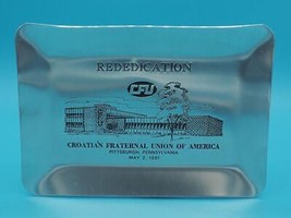 Croatian Fraternal Union of America Pittsburgh Commemorative Tray 1981 - £18.50 GBP