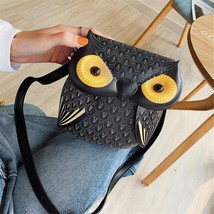 Owl Shape Shoulder Bag Mini Messenger Bag Cute  Leather Bags For Girls Crossbod - £19.52 GBP