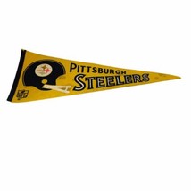 Vintage Pittsburgh Steelers 80&#39;s Banner Pennant Official NFL Rare Some S... - £37.15 GBP