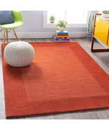 Hand-Tufted NZ Wool Multicolor Red Area Rug 8x10 Plain Soft Carpet for L... - $348.73 CAD+