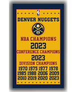 Denver Nuggets Championships Winner Memorable Flag 90x150cm 3x5ft Fan Ba... - €13,95 EUR