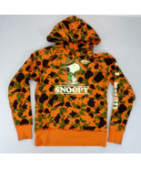 LL Bean Peanuts Todd Snyder Snoopy Orange Camo Hoodie Sweatshirt Small P... - £48.53 GBP