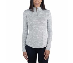 Spyder Women&#39;s Plus Size 3X Gray Active Long Sleeve Shirt Sweatshirt NWT - $22.49