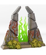 3D Printed Fantastic Plants and Rocks Temple Portal With Its Green Fire ... - $28.75 CAD+