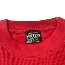 New Long Sleeve Waffle Knit Heavy Weight Sz Xl Shirt Red Sun Tees Vtg Nos - £10.61 GBP
