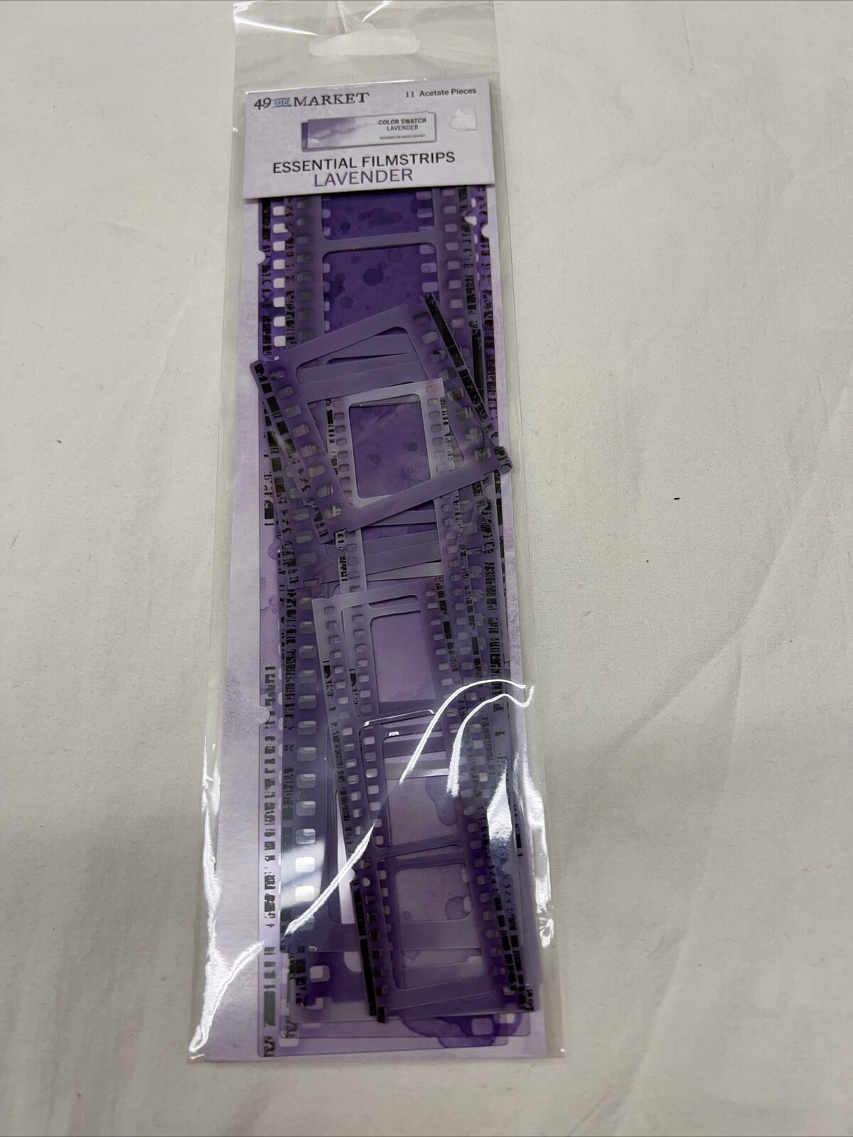49 &amp; Market NIP Lavender Essential Filmstrips Acetate Scrapbooking - $5.99