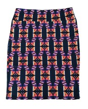 LuLaRoe CASSIE Butterfly Pencil Straight Skirt Stretch Orange Black Size... - $17.60