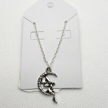 Fairy on Moon Necklace - $2.00