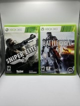 Xbox 360 Sniper Elite V2  -no Manual- &amp; Battlefield 4 -2 Disc-Bundle - £8.21 GBP