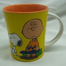 Peanuts Gang Mondays Charlie Brown Snoopy 4&quot; Collector&#39;s Drinking Coffee Mug - £14.64 GBP