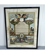 Civil War Certificate of Service/Discharge Papers - $16,930.96 MXN