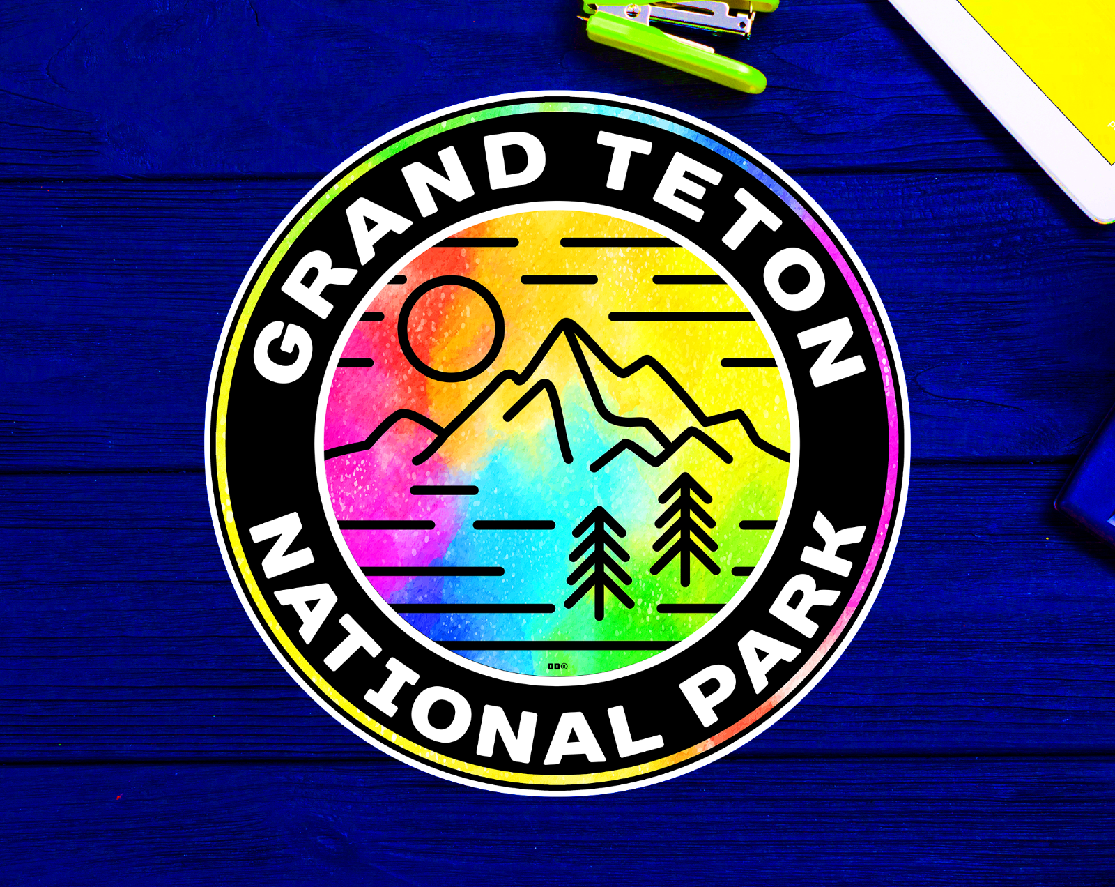 Primary image for Grand Teton National Park Vinyl Decal Sticker  3" To 5" Indoor Outdoor Wyoming