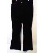 Pre-owned RALPH LAUREN JEANS Co. Women&#39;s Black Velvet Pant Size 10P - £35.03 GBP