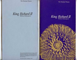 King Richard II Program and Cast List National Theatre London 1972 Shakespeare  - £17.20 GBP