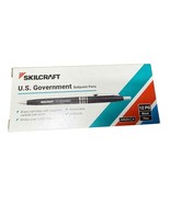 NEW 12 Pack Skilcraft Retractable Ballpoint Pens Black Ink Fine Point Go... - $406.36 MXN