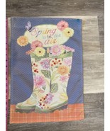 12x18&quot; Welcome Garden Flag Rain boots Banner Outdoor Deco Decoration Spring - £4.63 GBP