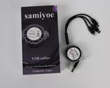 samiyoe Black 3-in-1 USB Cables Tangle-Free Retractable Charging Cables ... - $8.99
