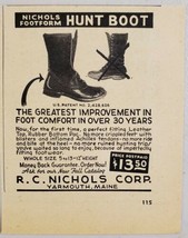 1948 Print Ad Nichols Footform Hunting Boots R.C. Nichols Yarmouth,Maine - $9.43