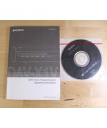 Sony DAV-X1V Home Theater System Owners Manual &amp; Setup Disc DVD Genuine OEM - $186.88 MXN