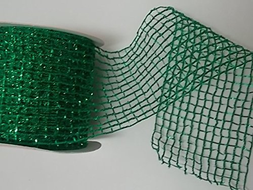 Primary image for Gift Wrap Mesh Ribbons - Christmas Colors 9 Ft (2.5 in X 108 in) 1 Roll (Green)