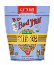 Bob&#39;s Red Mill Gluten Free Organic Old Fashioned Rolled Oats, 2 Lb Pack of 1 - £15.79 GBP