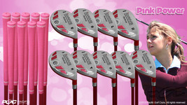 Petite Women&#39;s iDrive Golf Clubs Pink Hybrid (3-SW) Full Set Lady &quot;L&quot; Flex Clubs - £482.19 GBP