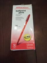 Office Depot Ballpoint Pens Red 12 Count 1.0 mm - £8.44 GBP