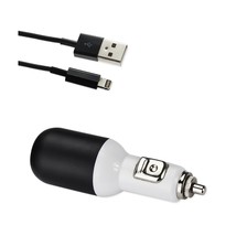 [Pack Of 2] Reiko Iphone 5/ Se 2 Amp Usb Car Charger With Cable In Black - £17.46 GBP