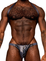 MALE POWER SNAKED SHOULDER SLING HARNESS THONG MENS LINGERIE UNDERWEAR CLUB - £22.37 GBP