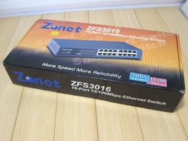 Zonet ZFS3016 16-Port 10-100 Auto-MDIX Ethernet Network Switch - £18.41 GBP