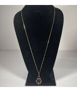 Avon Pendant Necklace 16&quot; Gold Tone And Purple Glass - $203.28 MXN