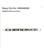 OEM MOPAR 68264488ab 2017-2022 JEEP GRAND CHEROKEE NAMEPLATE FRONT DOOR - $35.00