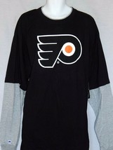 Philadelphia Flyers T-shirt Black Mens Big Tall Size 2xt 3xl 3xt 4xl 4xt 5x Logo - £19.68 GBP