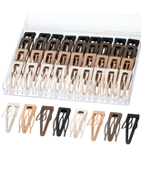 60 Pieces Double Grip Hair Clips Metal Snap Hair Clips Grip Women Barret... - €16,15 EUR
