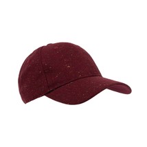 Time And Tru Women&#39;s Dark Red Fleck Tweed Baseball Cap Dark Red Color NEW - £8.77 GBP