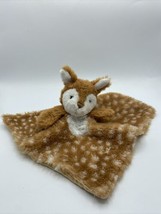MARY MEYER Baby Lovey Spotted Deer Fawn Fox Plush Satin Security Blanket 12 x 12 - $8.60