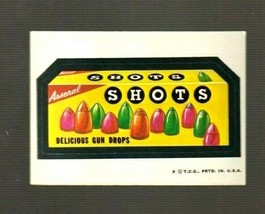 1974 Wacky Packages Original 5th Series *SHOTS* Sticker Card. - $3.99