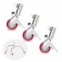 Neewer 3 Packs Professional Swivel Caster Wheels Set with 75mm Diameter, Durable - £69.53 GBP
