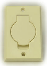 Central Vacuum Cleaner Almond Auto Inlet Door Assembly 06-0619-74 - $6.30