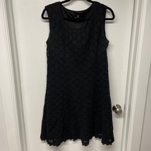 Ronni Nicole Black Sleeveless Lace Shift Dress Womens Size 8 Stretch - $11.88