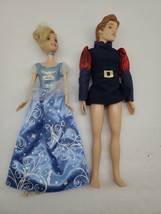Disney 1999 Sparkle Princess Cinderella Barbie Doll Mattel and Pantsless Prince - £5.11 GBP