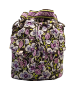 Vera Bradley Crossbody Bag Womens Brown Plum Petals Drawstring Detachabl... - $29.30