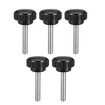 uxcell M5 x 30mm Male Thread Knurled Clamping Knobs Grip Thumb Screw on Type 5 P - £16.51 GBP