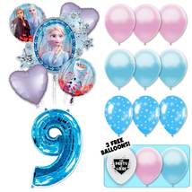 Frozen Deluxe Balloon Bouquet - Blue Number 9 - £25.51 GBP