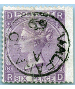 ZAYIX Great Britain 51a Used Abroad in Valparaiso 6p Victoria Plate 8 08... - £113.16 GBP