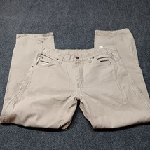 Dickies Carpenter Pants Men 33x30 Tan Brown Relaxed Dungaree Workwear Ca... - £18.09 GBP